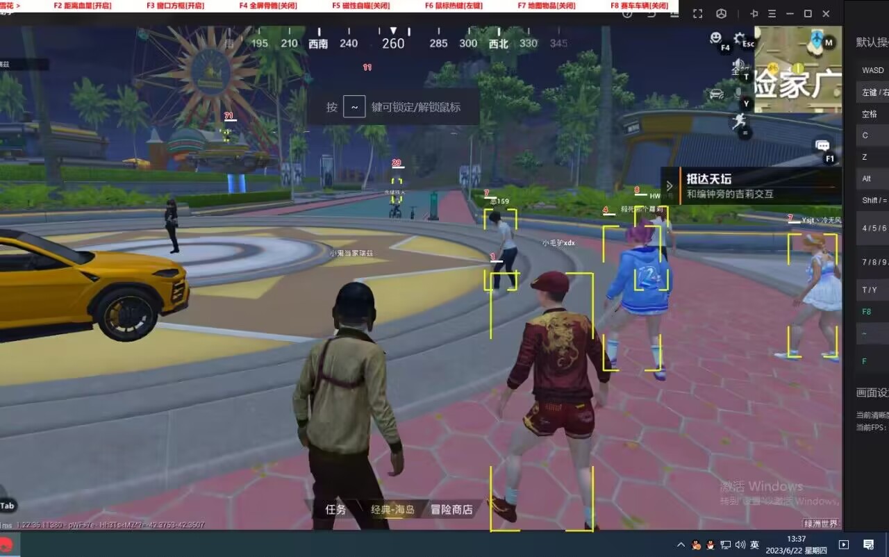 和平精英辅助【火焰鸟直装V6.0终极修复版】射线透视 准星聚点 空投透视 人物变大 显示手持 透视雷达